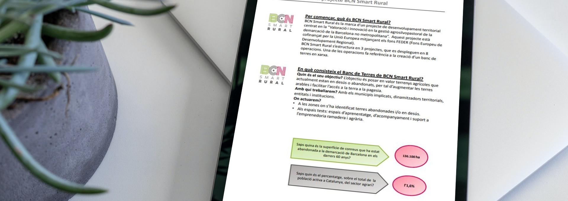 Díptic del BdT del Parc Rural del Montserrat